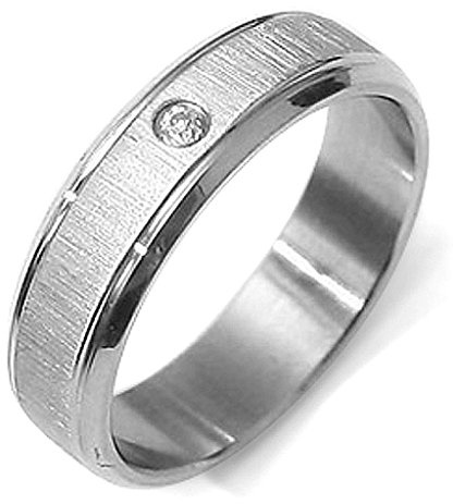 GEMINI Personalisierte Gravur Braut CZ Diamant Hochzeit Titan Ring Paare Geschenk für Männer Frauen Breite 4mm 8