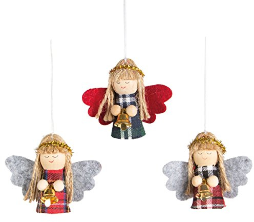 Drei süße Engelchen im Set für den Weihnachtsbaum