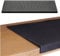 BigDean Gummi Stufenmatte 25x75cm Gummimatte Rutschschutz Treppe Stufen Außen mit Winkelkante Selbstklebend Gummistufenmatte