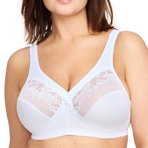 Glamorise Damen 1003 Minimizer Bra, Weiß, 95D