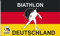 Unbekannt Biathlon Deutschland Fahne Flagge 90 x 150 cm mit 2 Ösen