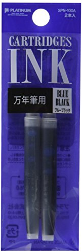 Platinum Refills Blue Black Fountain Pen Cartridge - SPN-100A-3