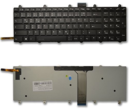 Bucom Deutsche Tastatur kompatibel mit Clevo P150EM P170EM P370EM P570WM P570 P370 Apache Keyboard mit Beleuchtung
