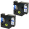 2x Schriftband-Kassetten 45014 S0720540 blau auf weiß 12mm x 7m kompatibel für LabelManager LM 160 210D 220P 260P 280 360D 420P 450D 500TS PnP MobileLabeler LabelPoint LabelWriter LW 450 Duo