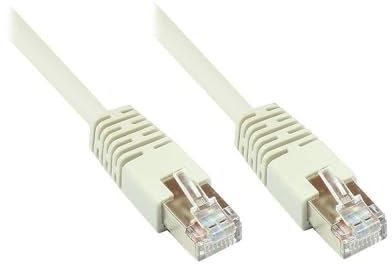 SPARSET (50 STÜCK) / Restposten Telekom Patchkabel, Cat. 5, F/UTP, grau, zum Verbinden von Router, DSL Modem usw. 5m