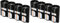 Powerpax Lot de 2 supports de piles CR123 pour 4 piles CR123 Noir