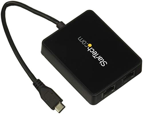 StarTech.com Adaptateur USB-C vers Ethernet Gigabit Double avec Port USB 3.0 (Type-A) - Adaptateur Réseau Gigabit USB Type-C (US1GC301AU2R)