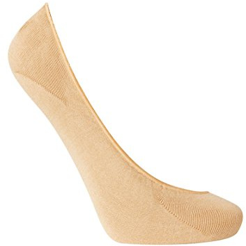 Charnos Women CIAK Ballerina Footsies with Gripper Pack of 2 Natural One Size