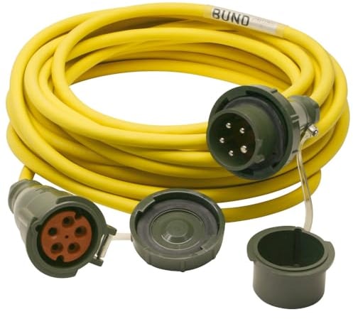 Dönges Verlängerungsleitung THW-Version 400 V, 16 A, 25 m (THW Energieverteiler Starkstrom Verlängerungskabel Gummi-Verlängerungsleitung)