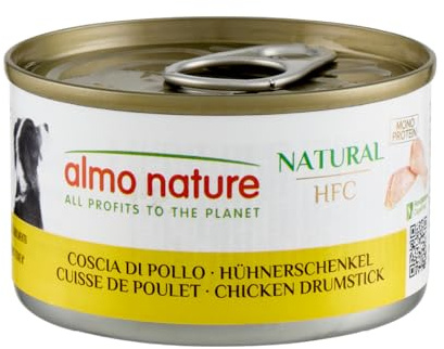 Almo Nature HFC Natural Chicken Drumstick Wet Dog Food, 95 g, Pack of 24