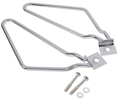 Telaietti Borse Laterali Moto - Supporto Da Sella Supporto Xl883 (Nero Argento)(Argento) Adatto