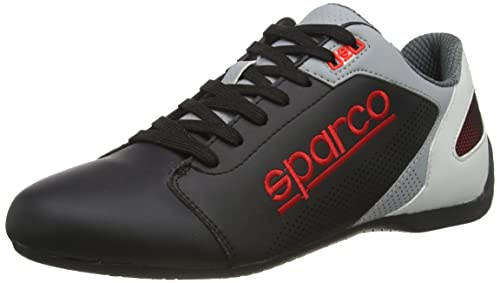 Sparco Herren 00126343nrrs Slippers SL 17 SCHWARZ ROT GR SSE 43, Schwarz, 43 EU