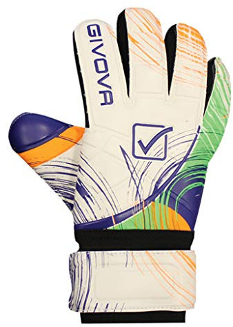 Givova Handschuhe New Brillant Torwarthandschuhe Fußballschuh Herren GUO10, weiß/azurblau, 8