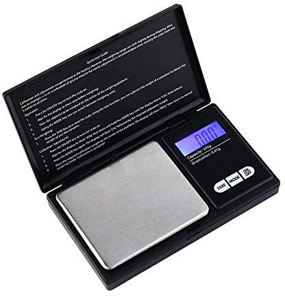 MAGT Digitalwaage, 200g x 0,01g Taschenwaage Tragbare Feinwaage Gramm Waage Schmuckwaagen Digitale Küchenwaagen
