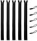 DOITEM Fermetures Éclair- Maille 5 mm - A Glissière Plastique A Zipper Tirettes Ouvrable Séparable - Largeur 3 cm (80 cm Noir)