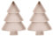 Angoily 2Pcs Christmas Tree Shaped Dish Plate, Christmas Tree Plates Chip& Dip Set, 3 Compartment Plastic Plates Dishes Food Storage Server for Christmas Holiday Party Supplies (Pink)
