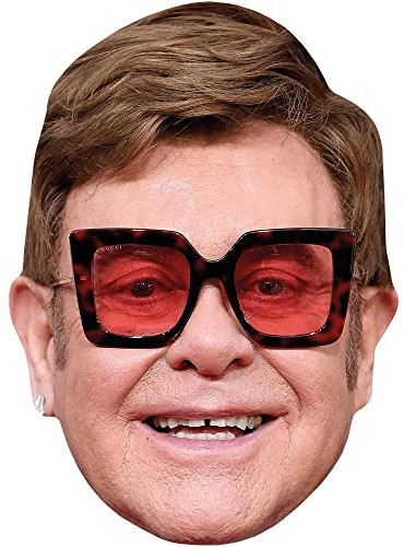 Elton John (Square Glasses) Maske aus Karton