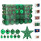 Aitsite Christmas Baubles,Hanging Decorations for Xmas Tree,101 Pcs 2/4/6 CM Shatter Proof Christmas Tree Decorations Green Color,Christmas Balls Decoration Ornamentsl Home Festival Decors