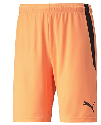 PUMA Herren Teamliga Short, Neon Citrus Black, S EU