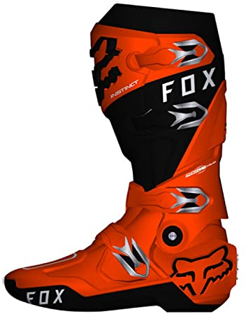 FOX RACING Instinct 2.0, Stivali da Motocicletta Unisex-Adulto, Flo Orange, 43 EU