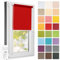 Estika Rollo für Fenster ohne Bohren - 85cm x 120cm - Rot - 25 Stofffarben, Klemmfix Montage, Fensterrollos für innen, Sichtschutz für Fenster und Balkontür (85 cm Stoffbreite)