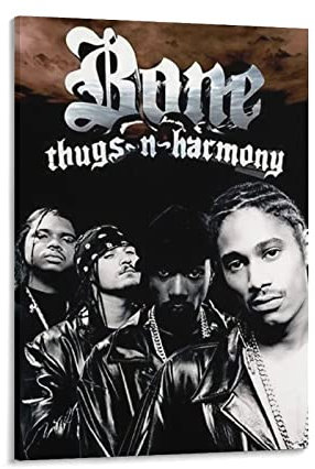 Bone Thugs N Harmony Poster Rockmusik Poster Leinwand Wandkunst Drucke Poster Foto Bild Malerei Poster Raumdekoration 40 x 60 cm
