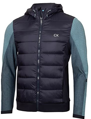Calvin Klein Mens Dynamo Hooded Performance Stretch Fabric Golf Jacket