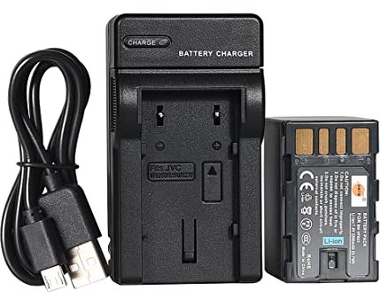 DSTE BN-VF823 BN-VF823U Li-Ion Battery and Micro USB Charger Compatible for JVC GS-TD1 GY-HM70U GY-HM100U GY-HM150U GZ-HMZ1U GZ-MG230 GZ-MG255
