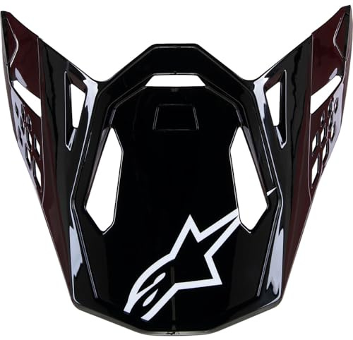 Alpinestars Ersatz-Solid-S-M10-Visier (Schwarz/Carbon-glänzend)