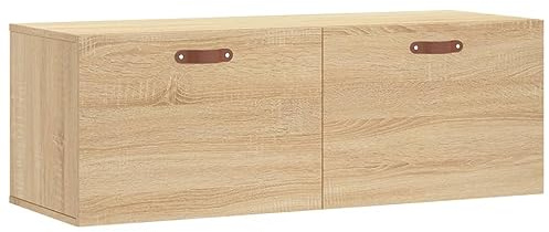 vidaXL Wandschrank Sonoma-Eiche 100x36,5x35 cm Holzwerkstoff