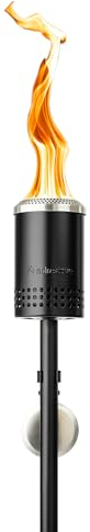 Solo Stove Mesa Torch | Gartenfackel für draußen, 5 Stunden Brenndauer, kaltgewalzter Stahl, inkl. Erdspieß, Brennstofftrichter und 3 Dochten, einstellbare Höhe: 95,9 cm - 133,3 cm