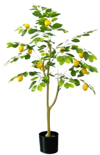 Kunstbaum Kunstpflanze Künstliche Pflanzen Künstlicher Zitronenbaum, Hoch, Künstliche Zitronen-Seidenpflanze Mit Korb, Künstlicher Zitronen-Obstbaum Für Den Innenbereich Künstlicher Baum Kunstpflanze