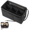 Hejo Handtaschen Organizer, Filz Taschenorganizer, Bag in Bag Organizer, Taschen Organizer Shopper, 27 × 16 × 15 cm Multi-Pocket Handtasche Innentasche für Damen Mädchen (Schwarz, M)