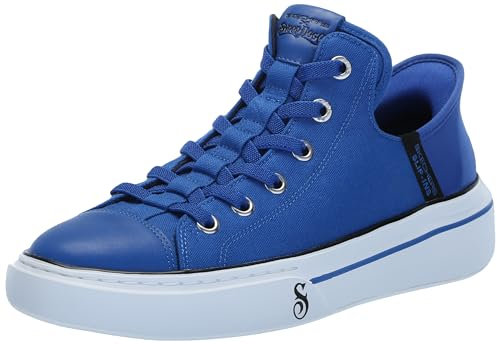 Skechers Herren Slip-Ins X Snoop Dogg Snoop One Boss Life Canvas-Sneaker, Blaues Segeltuch, 45 EU