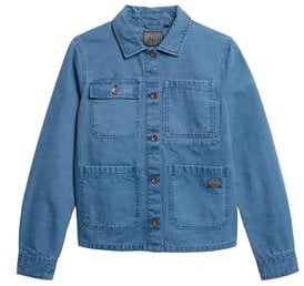 Superdry Damen Chore Jacke mit vier Taschen True Blau 38