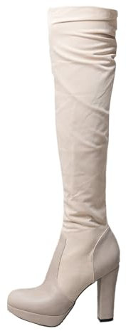 Stivali Neve Stivaletti con Pelo Donna Stivali Donna Pelle Lucida Stivali Donna Alti Estivi Stivali Donna Alti Fino al Ginocchio di Jeans Stivaletti Donna con Tacco Estivi Stivali Texani Donna