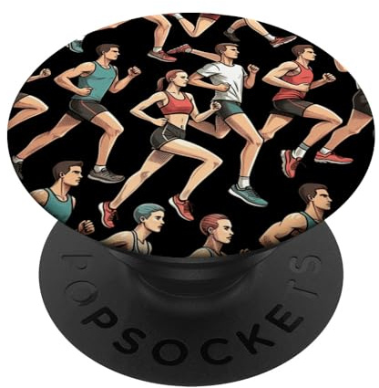 Motif marathon de course à pied PopSockets PopGrip Interchangeable