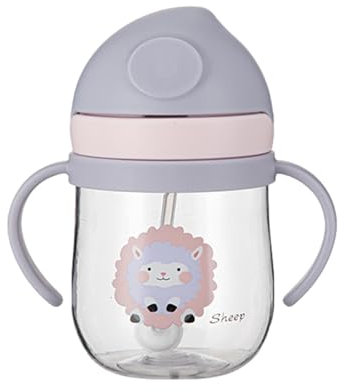Générique Biberon À Paille, Tasse Apprentissage Bebe, Tasse Paille Bebe, Tasse Avec Paille Lestée, Gobelet De Dessin Animé Avec Balle Lestée Gobelet Portable Pour En-fants De 6 Mois Et Plus