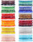 LEGENTLISUR 70 Stück Armband aus Glasperlen Kristallperlen Armband Buntes Perlenarmband Set Handgefertigtes Elastisches Armband aus Runden Glasperlen Schmuckgeschenk für Frauen