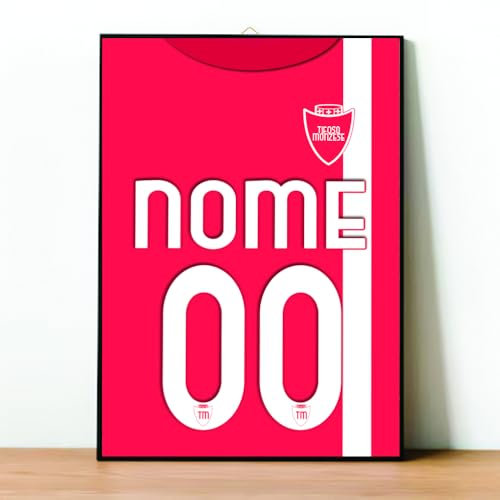 Gadget Tifoso su Pannello in Legno - Tifoso Calcio Serie a Personalizzata - Quadro in Legno Interista Milanista Napoletano Foto Regalo - 40x30 cm (MONZA)