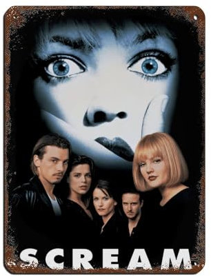 FDKLK Scream 5 2022 Poster, Blechschild, Vintage, Metall, Pub, Club, Café, Bar, Zuhause, Wandkunst, Dekoration, Poster, Retro, 30 x 40 cm