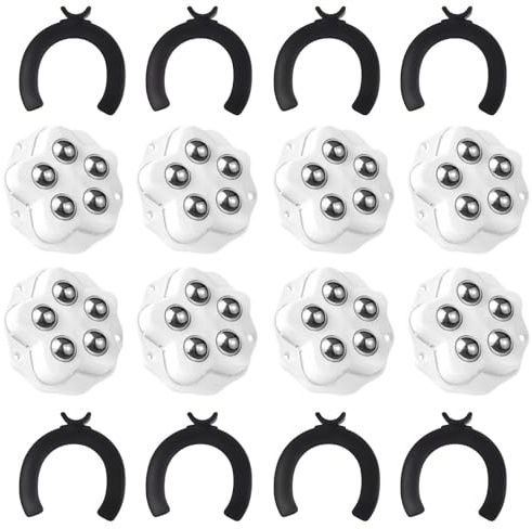 8Pcs Self Adhesive Castor Wheels, 360° Rotation Furniture Castors Universal