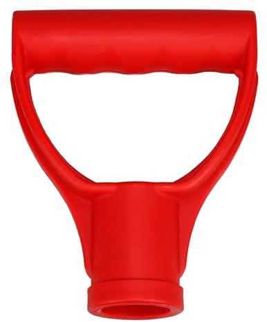 D-Griff Kunststoff D-Schiebegriff Spatengriff für Schneeschieber Rot massiv Holzstiel, Aluminiumstiel für 32 mm