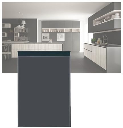 LVLDAWA Porte per Cucine Esterne, Porte Battente Apertura E Chiusura 90° Bancone Interno Porta Guardaroba Un'anta in Lega Alluminio con Maniglia C per Lavanderia(45X65CM)