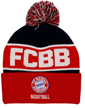 FC Bayern München I Basketball Bommelmütze I Rot | Offizieller FC Bayern München Fanartikel, Fußball, Bundesliga