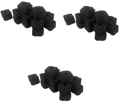 BESPORTBLE 3st Holzkohlegrill Kaminofen Drachenstein Aquarienfelsen Vulkanische Bimssteine Lavasteine ​​für Feuerstelle Schwarzes Lavagestein Dekorationen Für Aquarien Bambus-kohle Black