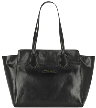 The Bridge Schultertasche 44674501 Shopper Damen Leder, Schwarz , Einheitsgröße