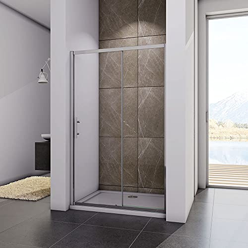 1100x1850mm Bathroom Sliding Shower Safety Glass Door
