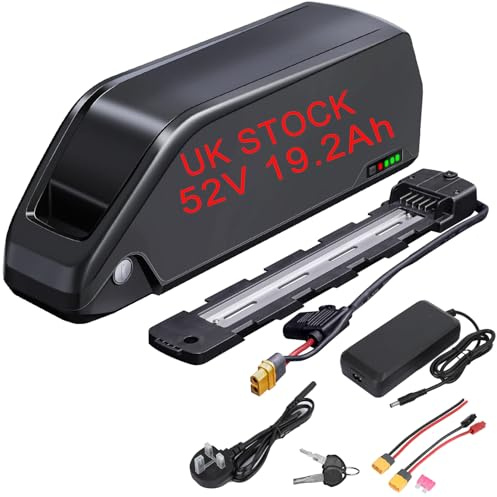 WR TEAM Ebike Battery 52v 19.2AH Samsung LG cells, Polly 5 Case Model, 52V 3A Charger,Lithium Electric Bike Battery for 1500W 1000W 750W 500W 250W Motor (Bafang, AW, KT most ebike conversion kit)