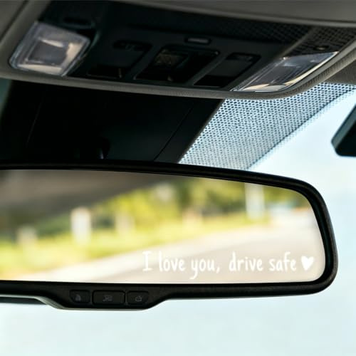 8 Stück Aufkleber I Love You Drive Safe,Herz Rückspiegelaufkleber,Auto Aufkleber Spiegel Außen Ich Liebe Dich,Vinyl Spiegelaufkleber, Wasserfest,für Autospiegel, Ausgefallene Autozubehörteile
